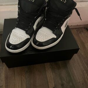 Jordan Black and White Sneakers